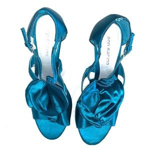 Ann Marino Honeybun Tiered Ruffle Heels